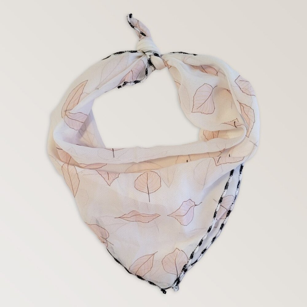 Set of 2 Floral Lightweight Scarfs, Handkerchiefs Bandanas Accessories